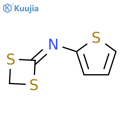 2-THIOPHENAMINE, N-1,3-DITHIETAN-2-YLIDENE- structure