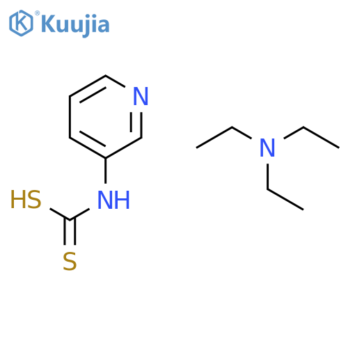 Carbamodithioic acid, 3-pyridinyl-, compd. with N,N-diethylethanamine(1:1) structure