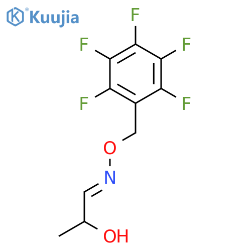 Propanal, 2-hydroxy-, O-[(pentafluorophenyl)methyl]oxime structure