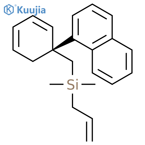 Silane, dimethyl[(R)-1-naphthalenylphenylmethyl]-2-propenyl- structure