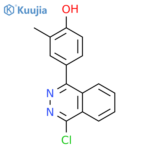 Phenol, 4-(4-chloro-1-phthalazinyl)-2-methyl- structure
