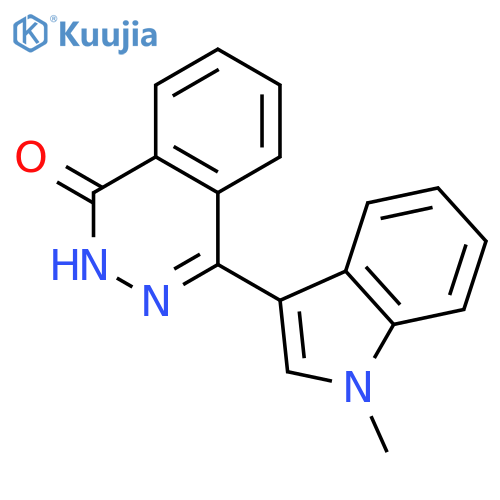 1(2H)-PHTHALAZINONE, 4-(1-METHYL-1H-INDOL-3-YL)- structure