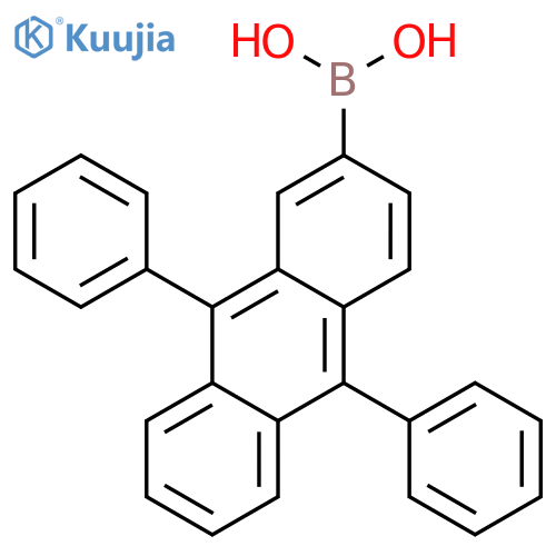 (9,10-Diphenylanthracen-2-yl)boronic acid structure