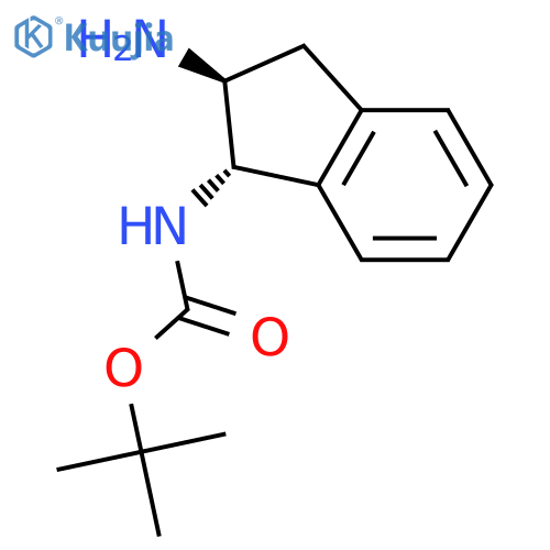 (S,S)-1-N-Boc-Amino-2-aminoindane structure
