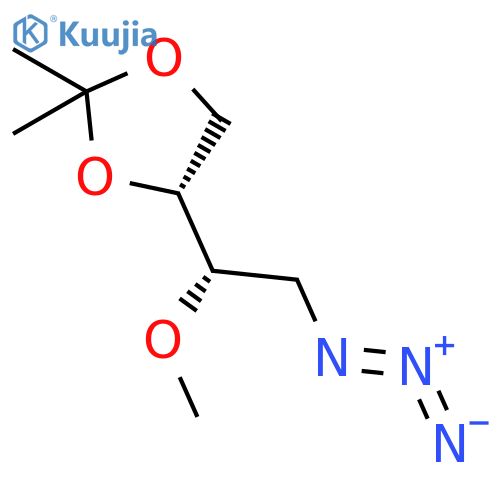 1,3-DIOXOLANE, 4-[(1S)-2-AZIDO-1-METHOXYETHYL]-2,2-DIMETHYL-, (4R)- structure