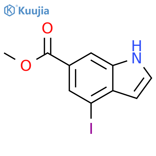 Methyl 4-iodo-1H-indole-6-carboxylate structure