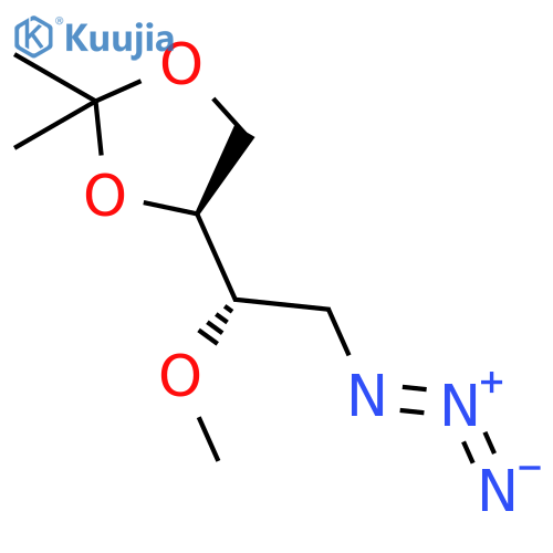 1,3-Dioxolane, 4-[(1S)-2-azido-1-methoxyethyl]-2,2-dimethyl-, (4S)- structure