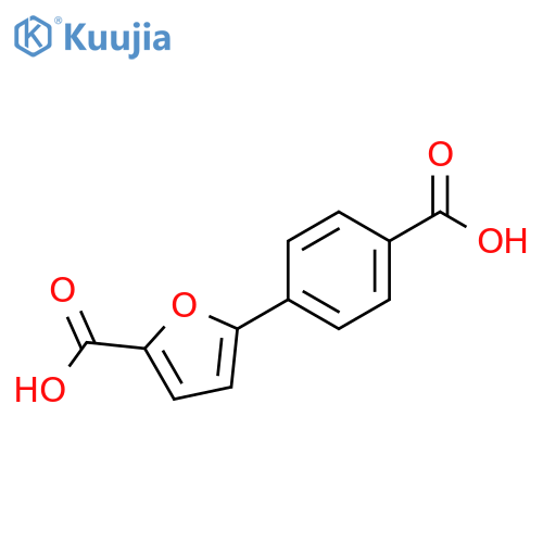 4-(2-Formylfuran-3-yl)benzoic acid structure