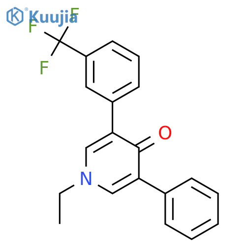 4(1H)-Pyridinone, 1-ethyl-3-phenyl-5-[3-(trifluoromethyl)phenyl]- structure