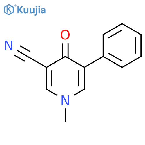 3-PYRIDINECARBONITRILE, 1,4-DIHYDRO-1-METHYL-4-OXO-5-PHENYL- structure