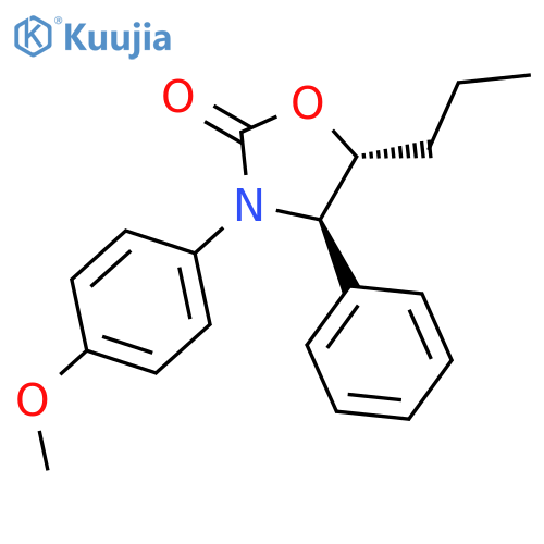 2-Oxazolidinone, 3-(4-methoxyphenyl)-4-phenyl-5-propyl-, (4R,5R)-rel- structure