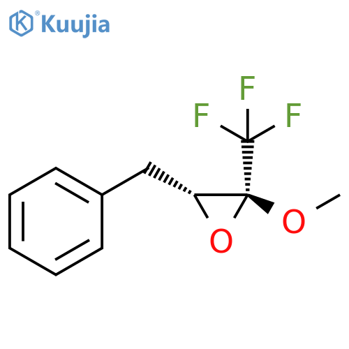 Oxirane, 2-methoxy-3-(phenylmethyl)-2-(trifluoromethyl)-, (2R,3R)-rel- structure