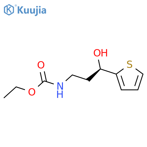 Carbamic acid, [(3R)-3-hydroxy-3-(2-thienyl)propyl]-, ethyl ester structure