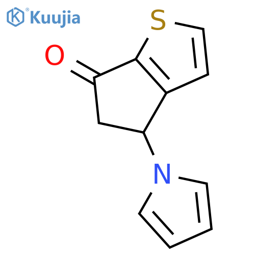 6H-Cyclopenta[b]thiophen-6-one, 4,5-dihydro-4-(1H-pyrrol-1-yl)- structure