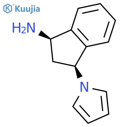 1H-Inden-1-amine,2,3-dihydro-3-(1H-pyrrol-1-yl)-,(1R,3S)-rel-(9CI) structure