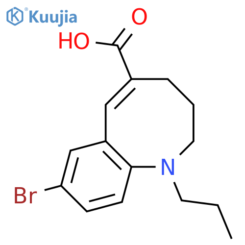 1-BENZAZOCINE-5-CARBOXYLIC ACID, 8-BROMO-1,2,3,4-TETRAHYDRO-1-PROPYL- structure