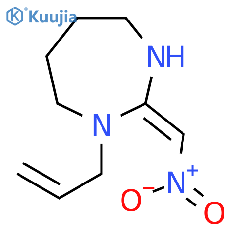 1H-1,3-Diazepine, hexahydro-2-(nitromethylene)-1-(2-propenyl)- structure