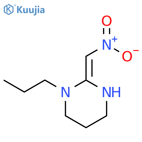 Pyrimidine, hexahydro-2-(nitromethylene)-1-propyl- structure