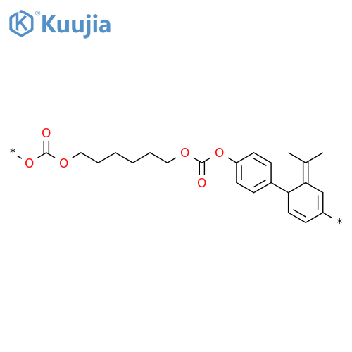 POLY[OXYCARBONYLOXY-1,6-HEXANEDIYLOXYCARBONYLOXY-1,4-PHENYLENE(1-METHYLETHYLIDENE)-1,4-PHENYLENE] structure