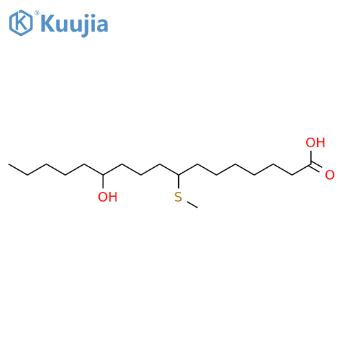 HEPTADECANOIC ACID, 12-HYDROXY-8-(METHYLTHIO)- structure