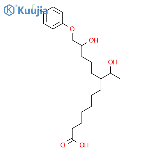 TRIDECANOIC ACID, 13-(4-FLUOROPHENOXY)-12-HYDROXY-8-(1-HYDROXYETHYL)- structure