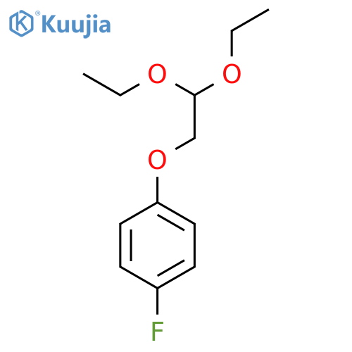 (4-Fluorophenoxy)acetaldehyde Diethyl Acetal structure