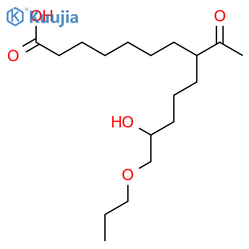 Tridecanoic acid, 8-acetyl-12-hydroxy-13-propoxy- structure