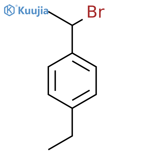 1-(1-bromoethyl)-4-ethylbenzene structure
