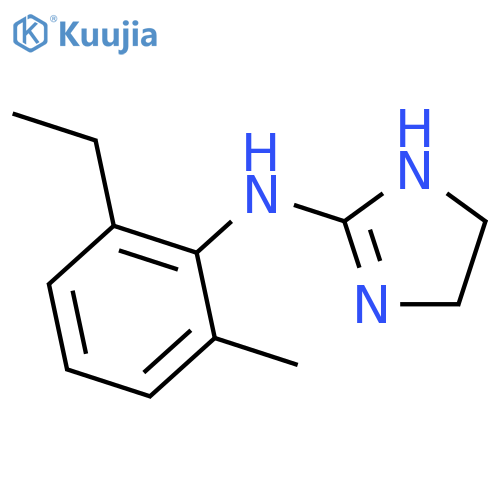 N-(2-ethyl-6-methylphenyl)-4,5-dihydro-1H-imidazol-2-amine structure