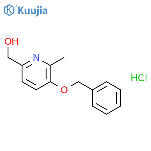 2-Pyridinemethanol, 6-methyl-5-(phenylmethoxy)-, hydrochloride structure