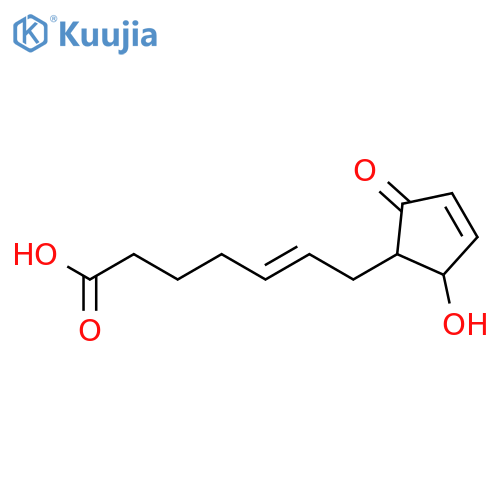 5-Heptenoic acid, 7-(2-hydroxy-5-oxo-3-cyclopenten-1-yl)- structure