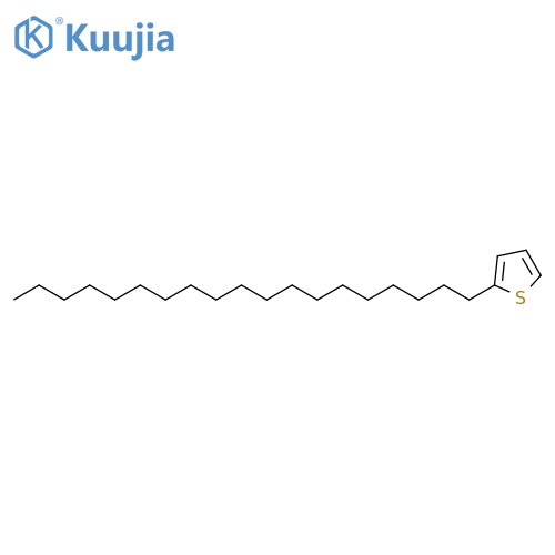 2-nonadecylthiophene structure