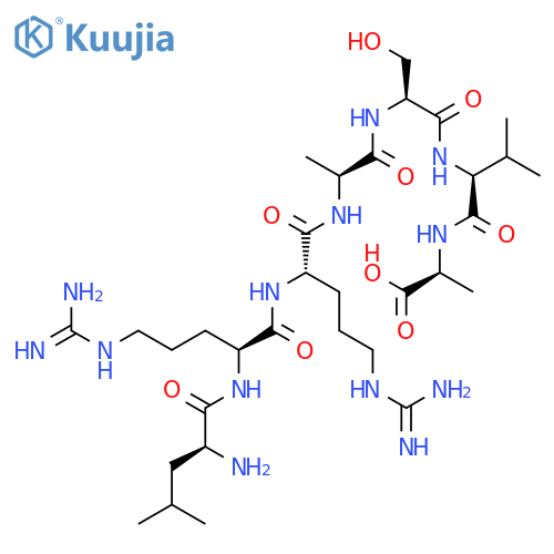 (Val6,Ala7)-Kemptide H-Leu-Arg-Arg-Ala-Ser-Val-Ala-OH structure