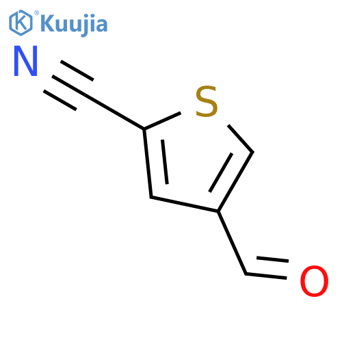 2-THIOPHENECARBONITRILE, 4-FORMYL- structure