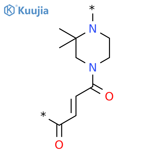 Poly[(dimethyl-1,4-piperazinediyl)(1,4-dioxo-2-butene-1,4-diyl)] structure