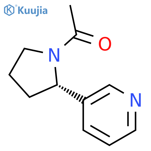 (S)-1-(2-(pyridin-3-yl)pyrrolidin-1-yl)ethanone structure
