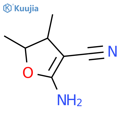 2-Amino-4,5-dimethyl-4,5-dihydrofuran-3-carbonitrile structure