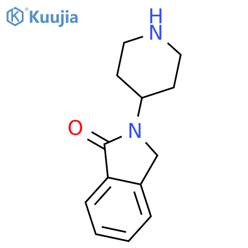 2-piperidin-4-yl-3h-isoindol-1-one structure