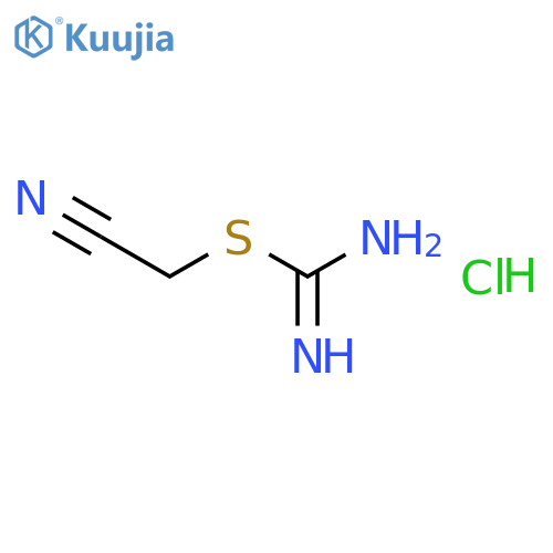 2-(carbamimidoylsulfanyl)acetonitrile hydrochloride structure