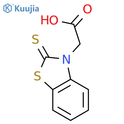 2-(2-sulfanylidene-2,3-dihydro-1,3-benzothiazol-3-yl)acetic Acid structure