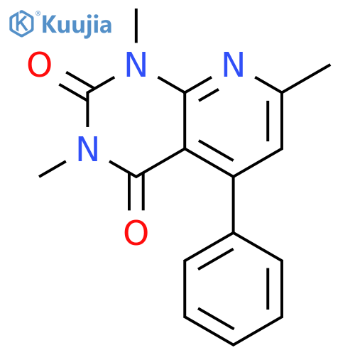 PYRIDO[2,3-D]PYRIMIDINE-2,4(1H,3H)-DIONE, 1,3,7-TRIMETHYL-5-PHENYL- structure