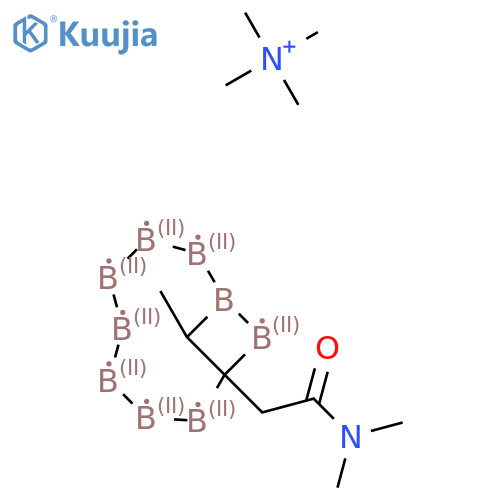 N,N-Dimethyl-2-(11-methyl-1,2lambda2,3lambda2,4lambda2,5lambda2,6lambda2,7lambda2,8lambda2,10lambda2-nonaborabicyclo[7.1.1]undecan-9-yl)acetamide;tetramethylazanium structure