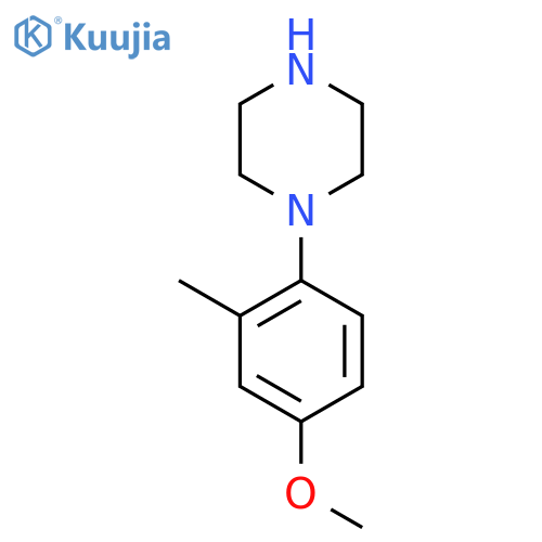 1-(4-methoxy-2-methylphenyl)piperazine structure