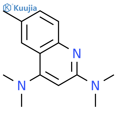 2,4-Quinolinediamine,N2,N2,N4,N4,6-pentamethyl- structure