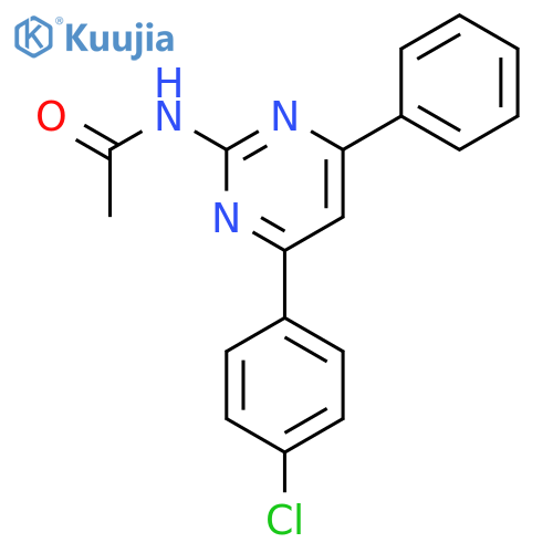 ACETAMIDE, N-[4-(4-CHLOROPHENYL)-6-PHENYL-2-PYRIMIDINYL]- structure
