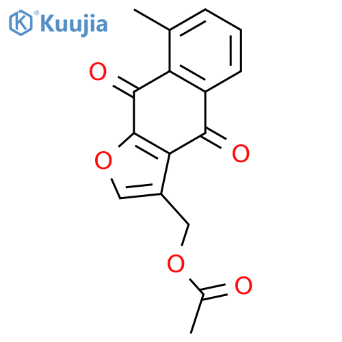 Naphtho[2,3-b]furan-4,9-dione, 3-[(acetyloxy)methyl]-8-methyl- structure