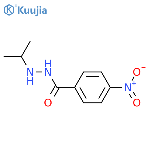 Benzoic acid, 4-nitro-, 2-(1-methylethyl)hydrazide structure