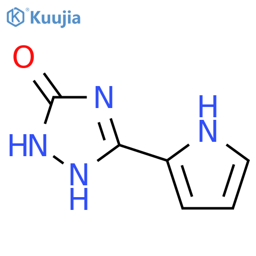 3H-1,2,4-Triazol-3-one,1,2-dihydro-5-(1H-pyrrol-2-yl)- structure