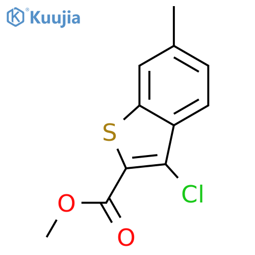 METHYL 3-CHLORO-6-METHYLBENZOBTHIOPHENE-2-CARBOXYLATE structure