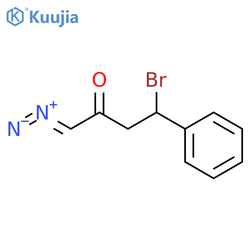 2-BUTANONE, 4-BROMO-1-DIAZO-4-PHENYL- structure